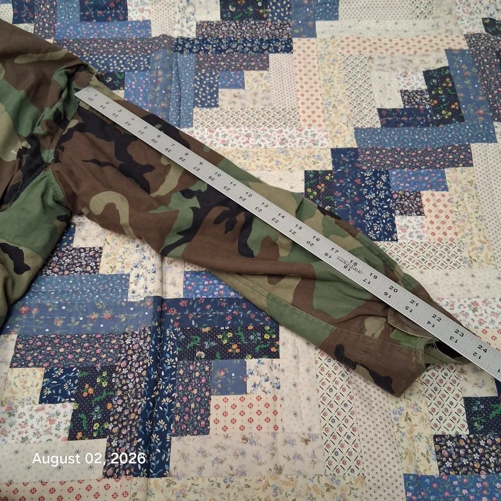 Vintage 1982 Alpha Industries M65 Field Coat Mens XS Regular Woodland Camo US GI